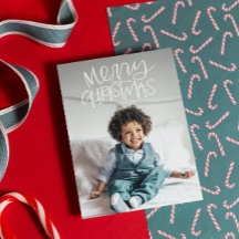 Tarjeta navideña de festividad con fotos de navida