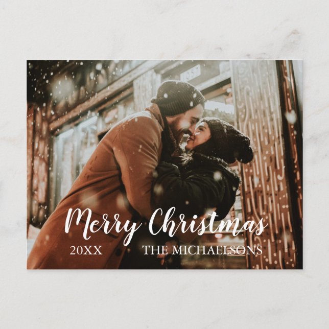 Tarjeta navideña de festividad de Ferry Christmas  (Anverso)