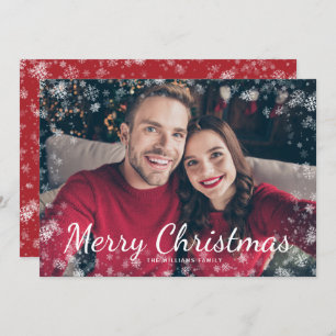 Tarjeta navideña de festividad de nieve para navid