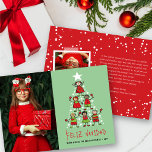 Tarjeta navideña de festividad fotográfica para ni<br><div class="desc">Diseñado por fat*fa*tin. Fácil de personalizar con su propio texto,  foto o imagen. Para solicitudes de personalizados,  por favor contacte directamente con fat*fa*tin. Se cobran cargos por personalizado. www.zazzle.com/fat_fa_tin www.zazzle.com/color_therapy www.zazzle.com/fatfatin_blue_knot・・・・・・・. www.zazzle.com/fatfatin_red_knot www.zazzle.com/fatfatin_mini_me www.zazzle.com/fatfatin_box</div>