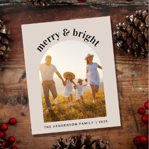 Tarjeta navideña de festividad para foto de arca b