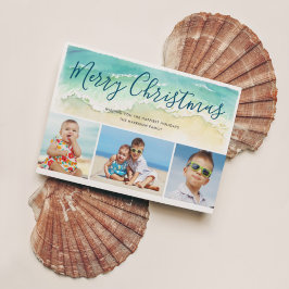 Tarjeta navideña de festividad para vacaciones de