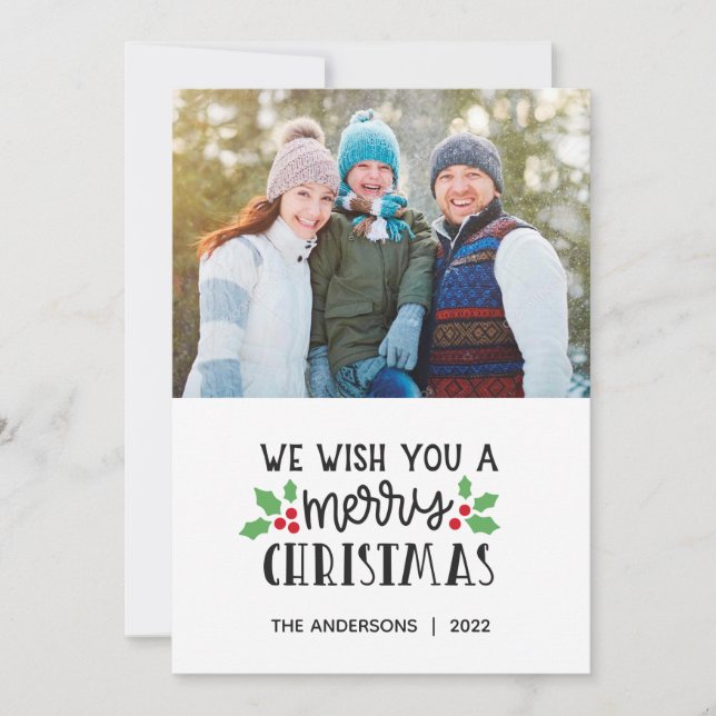 Tarjeta navideña de festividades navideñas 2022 (Anverso)