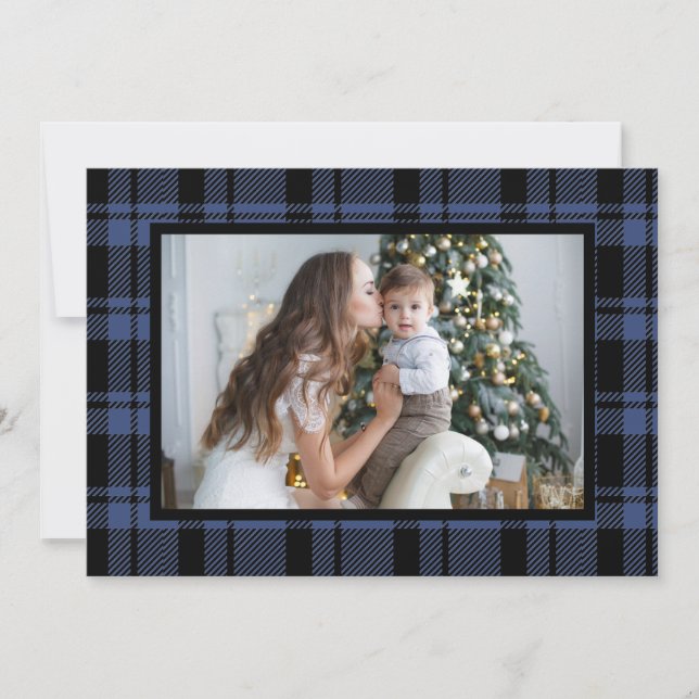 Tarjeta navideña de foto de Navidades de escúfalo  (Anverso)