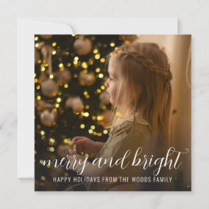 Tarjeta navideña de fotos