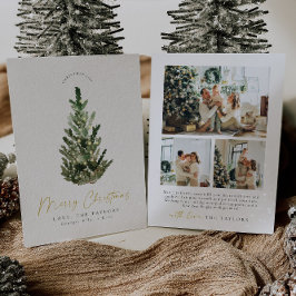 Tarjeta navideña de fotos de árbol de Navidad mode