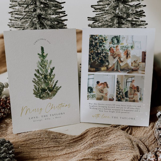 Tarjeta navideña de fotos de árbol de Navidad mode (Subido por el creador)