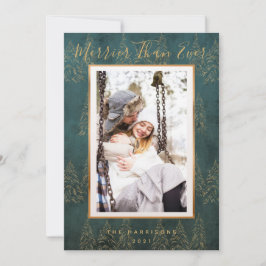 Tarjeta navideña de fotos de árbol de Navidad Wint