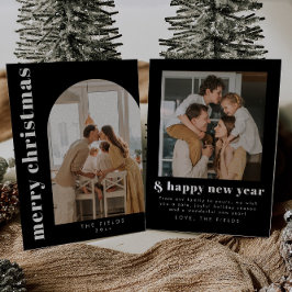 Tarjeta navideña de fotos de la familia de Navidad