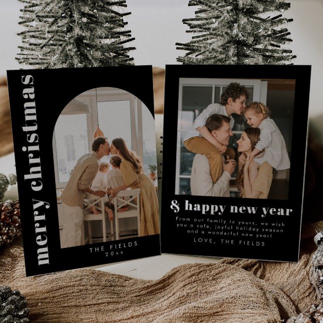 Tarjeta navideña de fotos de la familia de Navidad (Subido por el creador)