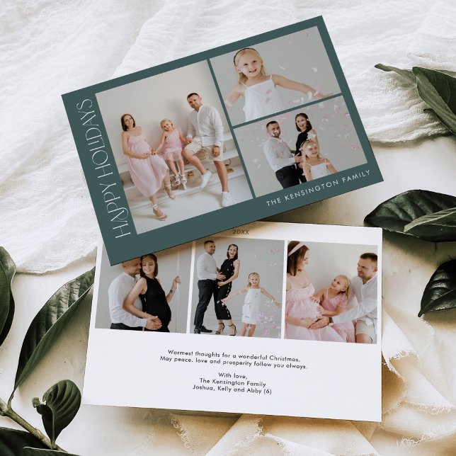 Tarjeta navideña de fotos de Navidades horizontale (Subido por el creador)