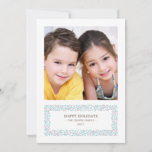 Tarjeta navideña de fotos de Navidades mixtos