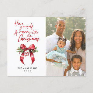 Tarjeta navideña de fotos de Navidades pequeños de