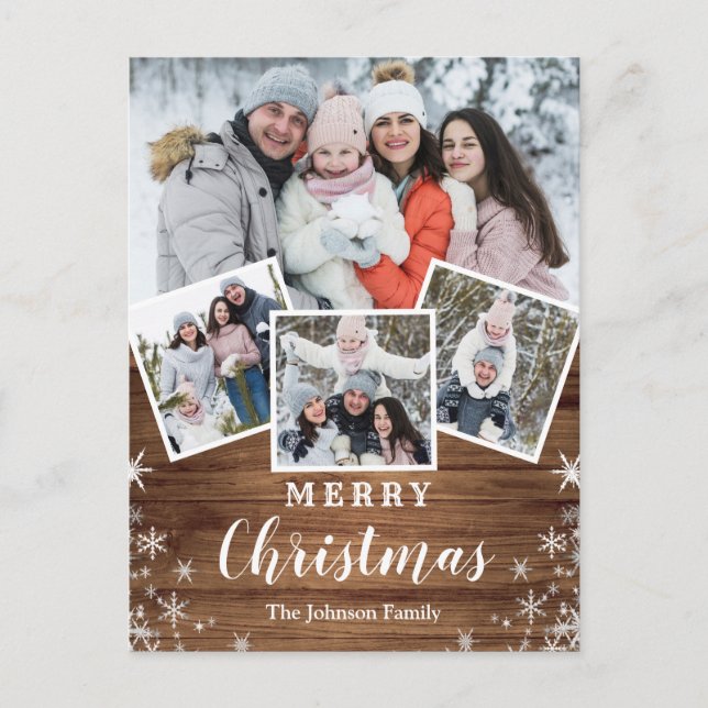 Tarjeta navideña de fotos para Navidades de presup (Anverso)