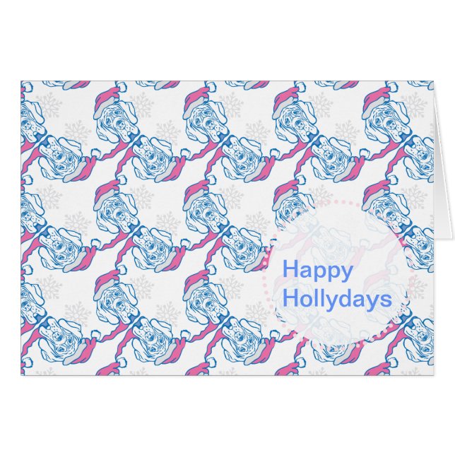 Tarjeta navideña de gran danés (Anverso (Horizontal))