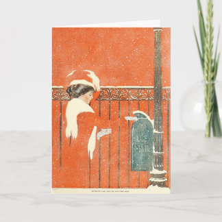 Tarjeta navideña de ilustracion Phillips en 1911