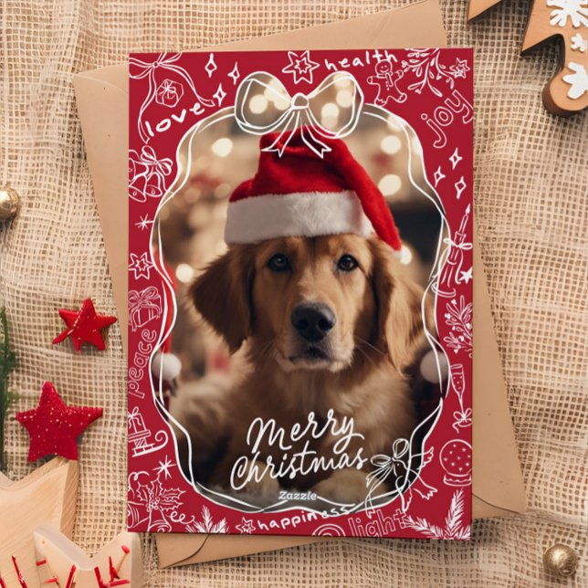 Tarjeta navideña de moras con mano roja (Subido por el creador)