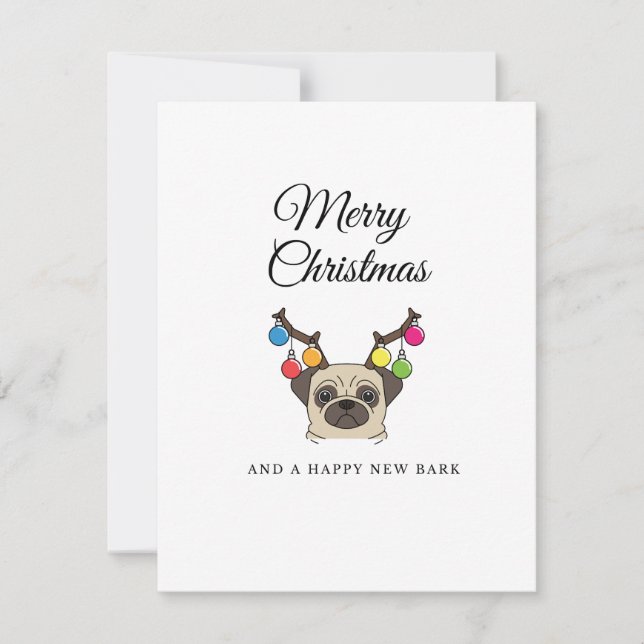 Tarjeta navideña de navidad (Anverso)