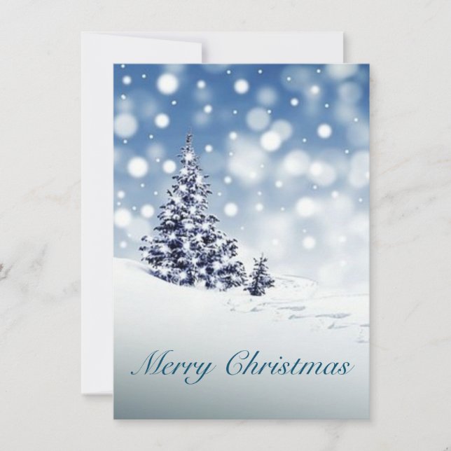 Tarjeta navideña de navidad (Anverso)