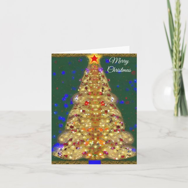 Tarjeta navideña de navidad (Anverso)