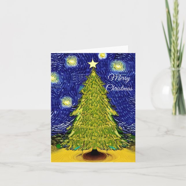 Tarjeta navideña de navidad (Anverso)