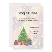 Tarjeta navideña de navidad