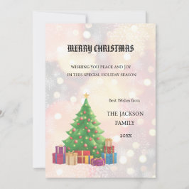 Tarjeta navideña de navidad