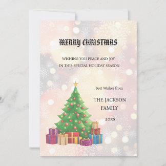 Tarjeta navideña de navidad