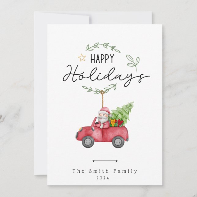 Tarjeta navideña de navidad (Anverso)