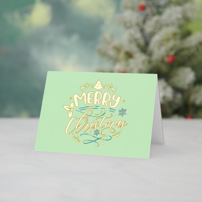 Tarjeta navideña de navidad (Vacaciones in situ)