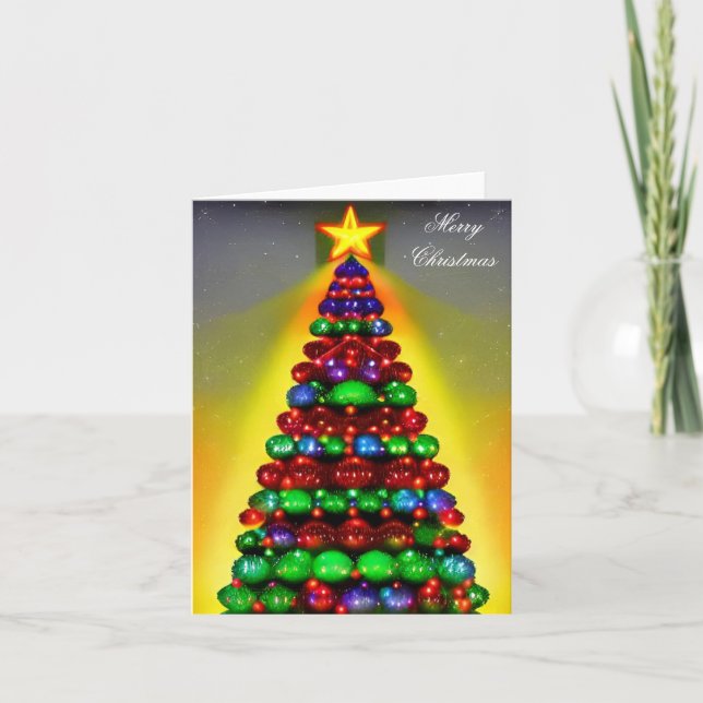 Tarjeta navideña de navidad (Anverso)