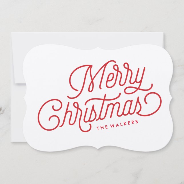 Tarjeta navideña de navidad (Anverso)