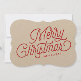 Tarjeta navideña de navidad