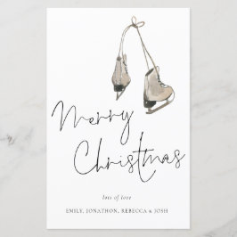 Tarjeta navideña de navidad de las motos de hielo