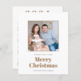 Tarjeta navideña de navidad para el calendario de 