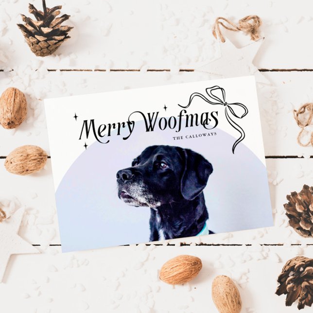 Tarjeta navideña de Navidades de perro de Woofmas (Subido por el creador)