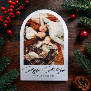 Tarjeta navideña de Navidades navideños de fotogra