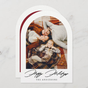 Tarjeta navideña de Navidades navideños de fotogra