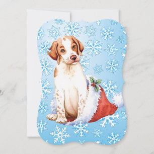 Tarjeta navideña de punteros feliz de Howlidays