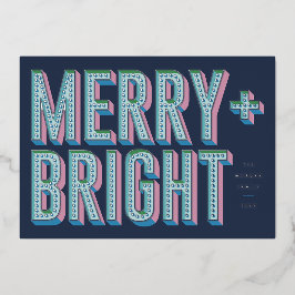 Tarjeta navideña de Relieve metalizado marqués bri