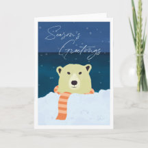 Tarjeta navideña de saludos de temporada