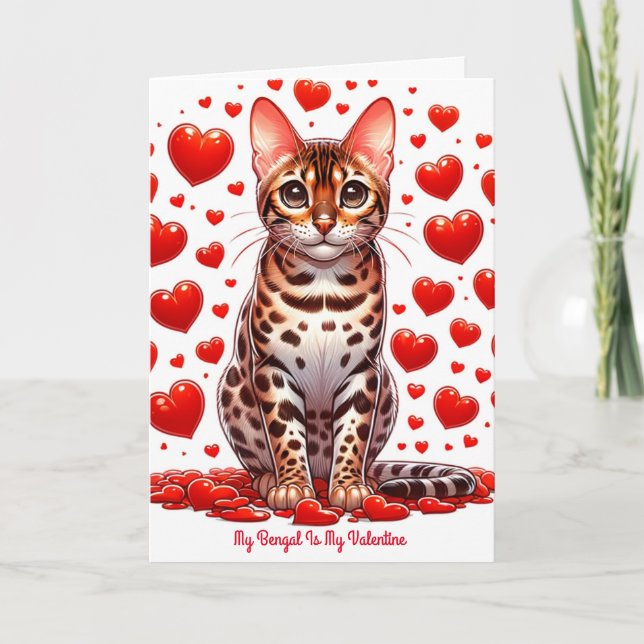 Tarjeta navideña de San Valentín de Bengala (Anverso)