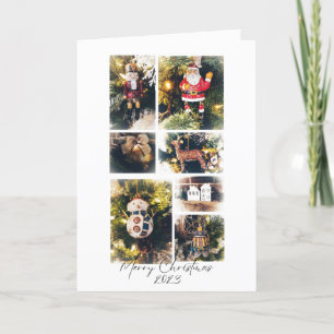 Tarjeta navideña de vacaciones plegadas