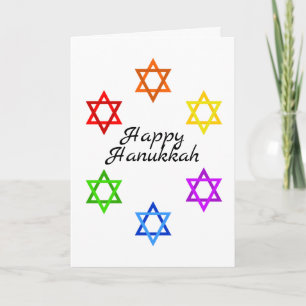 Tarjeta navideña del Orgullo de David Hanukkah