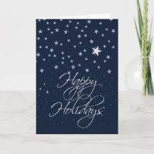 Tarjeta navideña estrellada