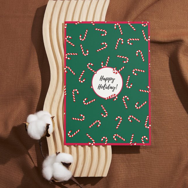 Tarjeta navideña feliz de banda roja y verde (Subido por el creador)