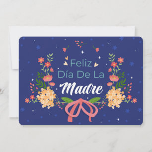 Tarjeta navideña Feliz Dia De La Madre