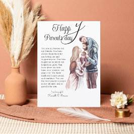 Tarjeta navideña feliz Día de los Padres