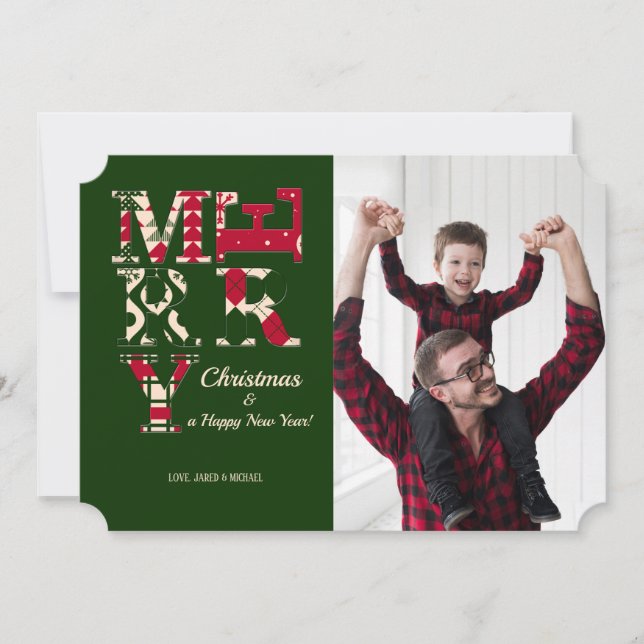 Tarjeta navideña Ferry Photo (Anverso)