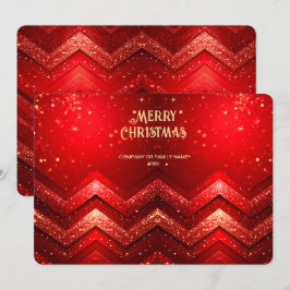 Tarjeta Navideña Festiva con Purpurina Decorativa